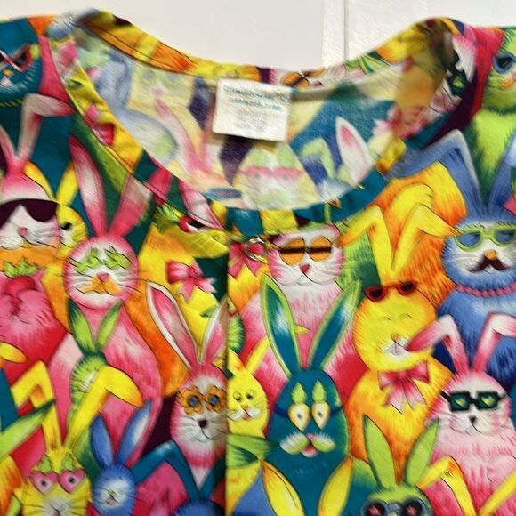 Bundle of 2 scrub tops vintage size XL - Picture 12 of 12